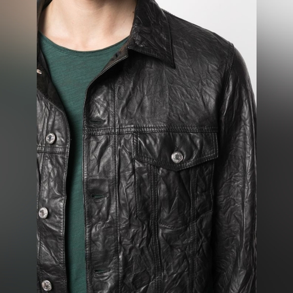Zadig&VoltaireBase crinkle leather jacket - Picture 6 of 14